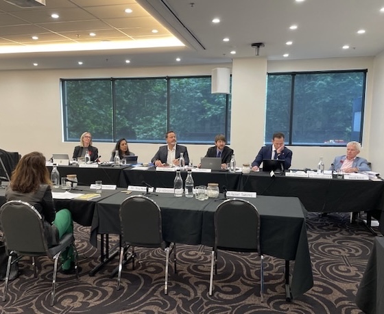 MRobertsQLD's tweet photo. In Melbourne as part of senate inquiry into claimed climate misinformation &amp; disinformation

In my opinion based on my experience here this is a Greens-Labor attempt to justify a censorship law

Government is shocked people are waking to the climate scam &amp; want to censor you https://t.co/HcWitiFjNo