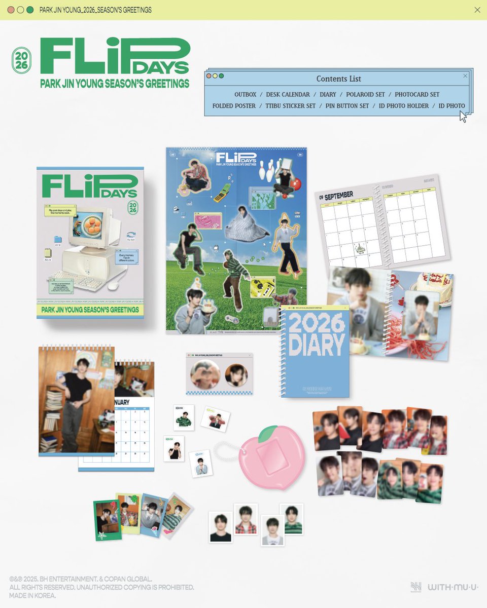 Shop_Every_Day's tweet photo. 🚨มาแล้ววววPRE-ODER เปิดไว้ให้อีก1ทางเลือกนะคะ 😘 สำหรับขนผู้ชายกลับบ้าน(ไทย)เยอะๆ

‼️ FLiP DAYS PARK JINYOUNG Season’s Greetings‼️

🗳️ราคา 1,290.- (รวมภาษี+ส่งเรือ🚢)
🚛ค่าส่งในไทย 60.- (ชำระเมือของถึงไทย) (ต่อ) https://t.co/N8OTF698VW
