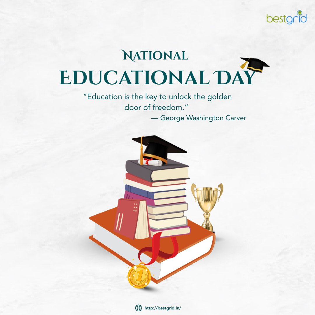 bestgrid53743's tweet photo. Celebrate National Educational Day!
#NationalEducationDay #EducationForAll #Bestgrid #PowerOfKnowledge https://t.co/7v4lwoV4G5