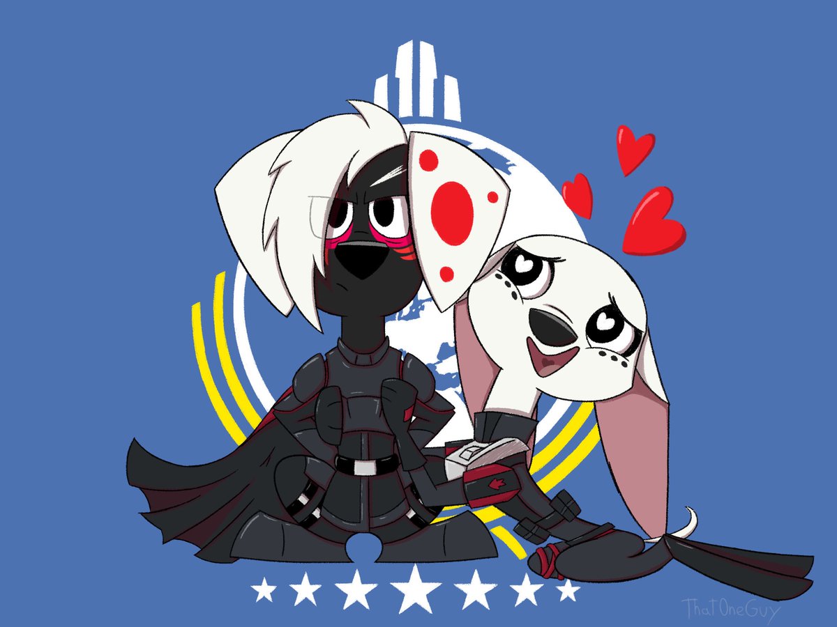 Th4t0n3Dude's tweet photo. E-1 Pilot Dolly swoons over “Doubt Killer” Demon after another successful mission stomping out commie clankers!

Comm for @Demon2000Dark

[This message is approved by the Ministry of Truth] https://t.co/K0OXy45Nkg