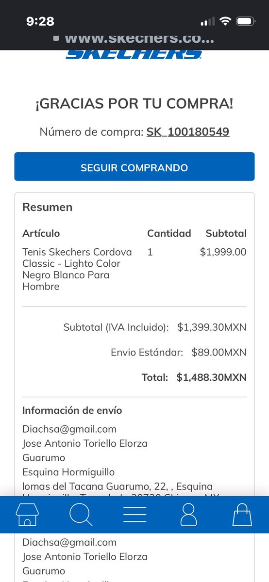 Pp_Toriello's tweet photo. @SkechersMexico Necesito saber cómo va mi pedido que realice, del cual anexo comprobante de pago por Pay Pal y del cual no recibí un correo de confirmación https://t.co/7pjcGbm6E8
