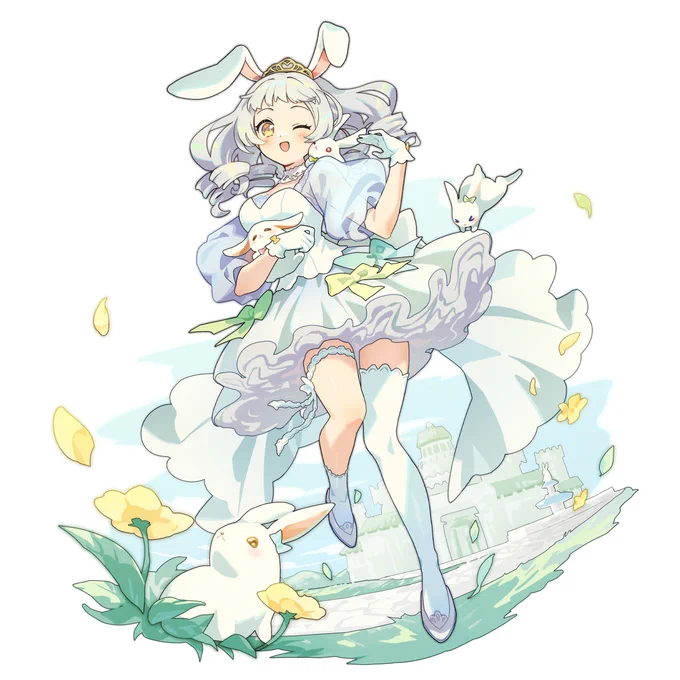白うさぎのお姫様です #第5回GALLERIAイラコン