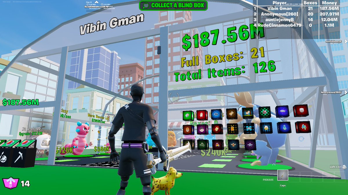 Collect a Blind Box has been a hit for playtime so far with an average of over 45 mins. So many positive comments coming in too, thanks everybody! It's about time for an update though as I've got all the boxes we put in for the initial release!