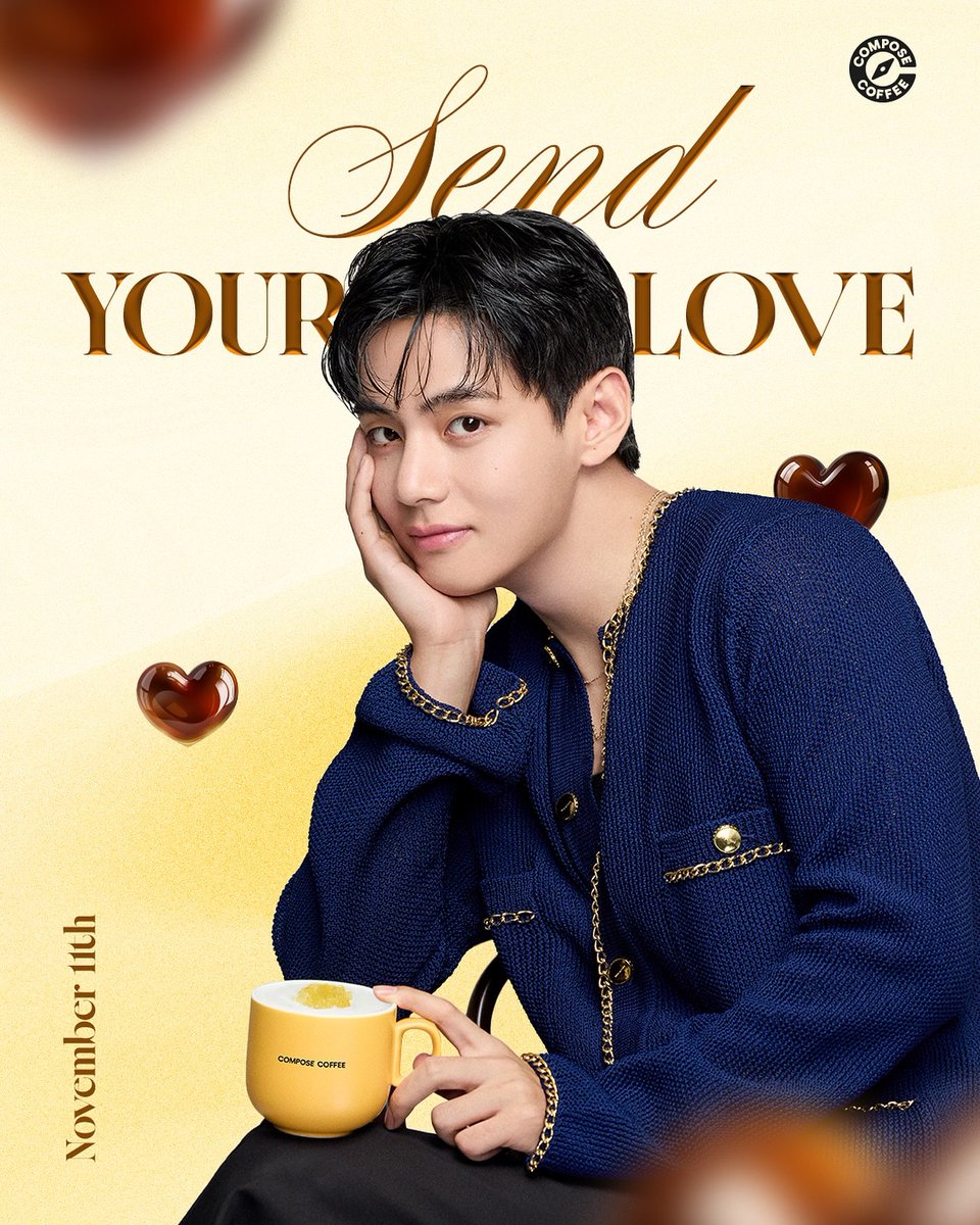 BTSVChartData's tweet photo. TAEHYUNG X COMPOSE COFFEE

COMPOSE COFFEE MODEL V
#TaehyungxComposeCoffee https://t.co/rI3pbPgqgr