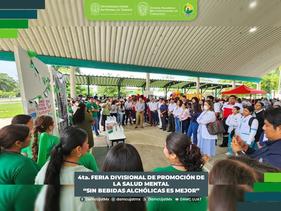 🙌🤗Con gran éxito se llevó acabo nuestras actividades y por ello agradecemos a todos los asistentes de la 4ª Feria Divisional de Promoción de la Salud Mental, por su participación en este significativo evento que busca promover estrategias de adaptación saludables.

<a href="/UJAT/">UJAT</a>