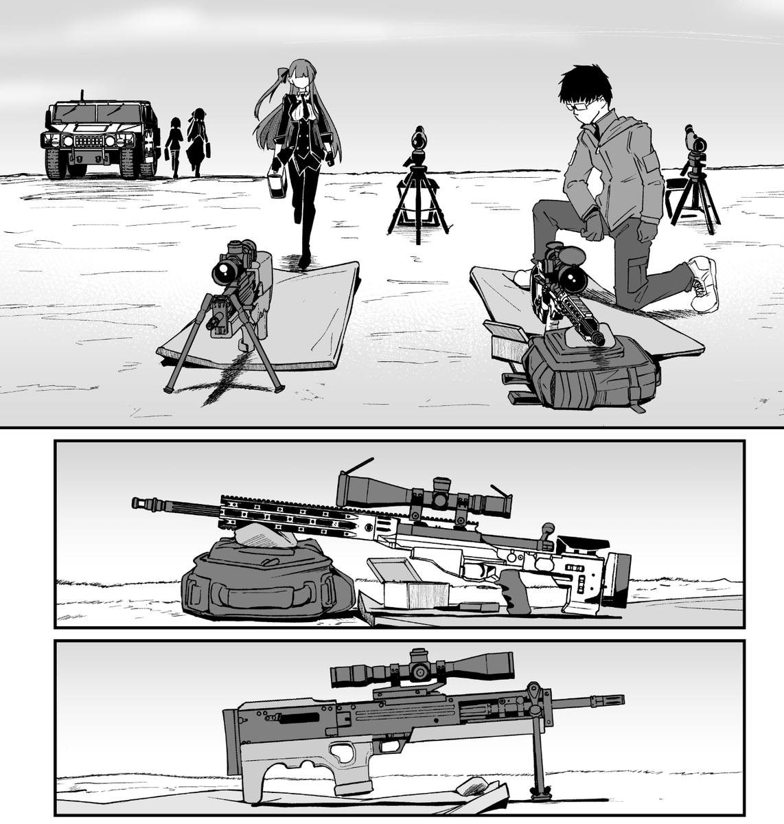 #いい銃の日
イラストとしてはないけど同人誌にはあるよ!(自作3D素材) 