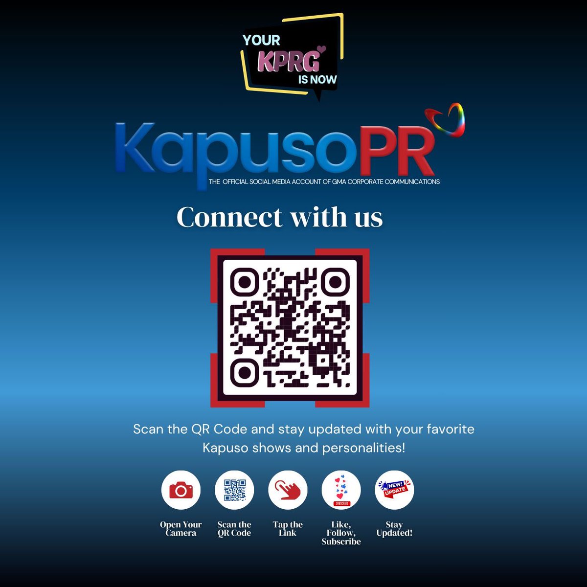 Si Kapuso PR Girl, Kapuso PR na! 

Follow the official social media account of GMA Corporate Communications for the latest updates, exclusive behind-the-scenes content, and everything you need to know about your favorite Kapuso personalities and shows!  

#KapusoPR