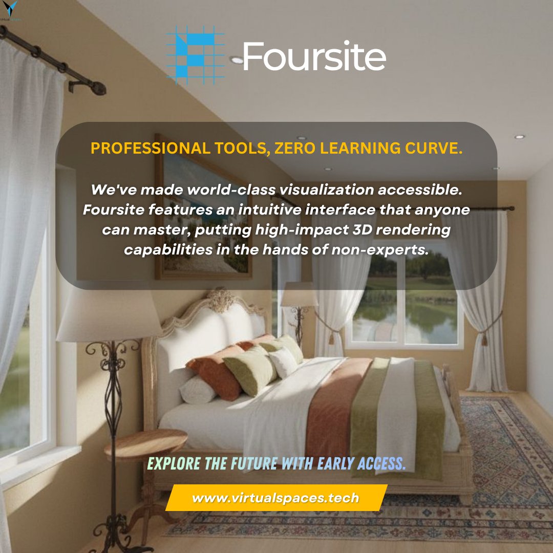 VirtualSpacesIn's tweet image. Transform floor plans into stunning 3D spaces - in minutes.
No learning curve, just pure #DesignPower.
Sign up: virtualspaces.tech
#AI #PropTech #InteriorDesign #3DVisualization #Foursite #VirtSpaces #Architect #Architecture #BlueprintTo3D