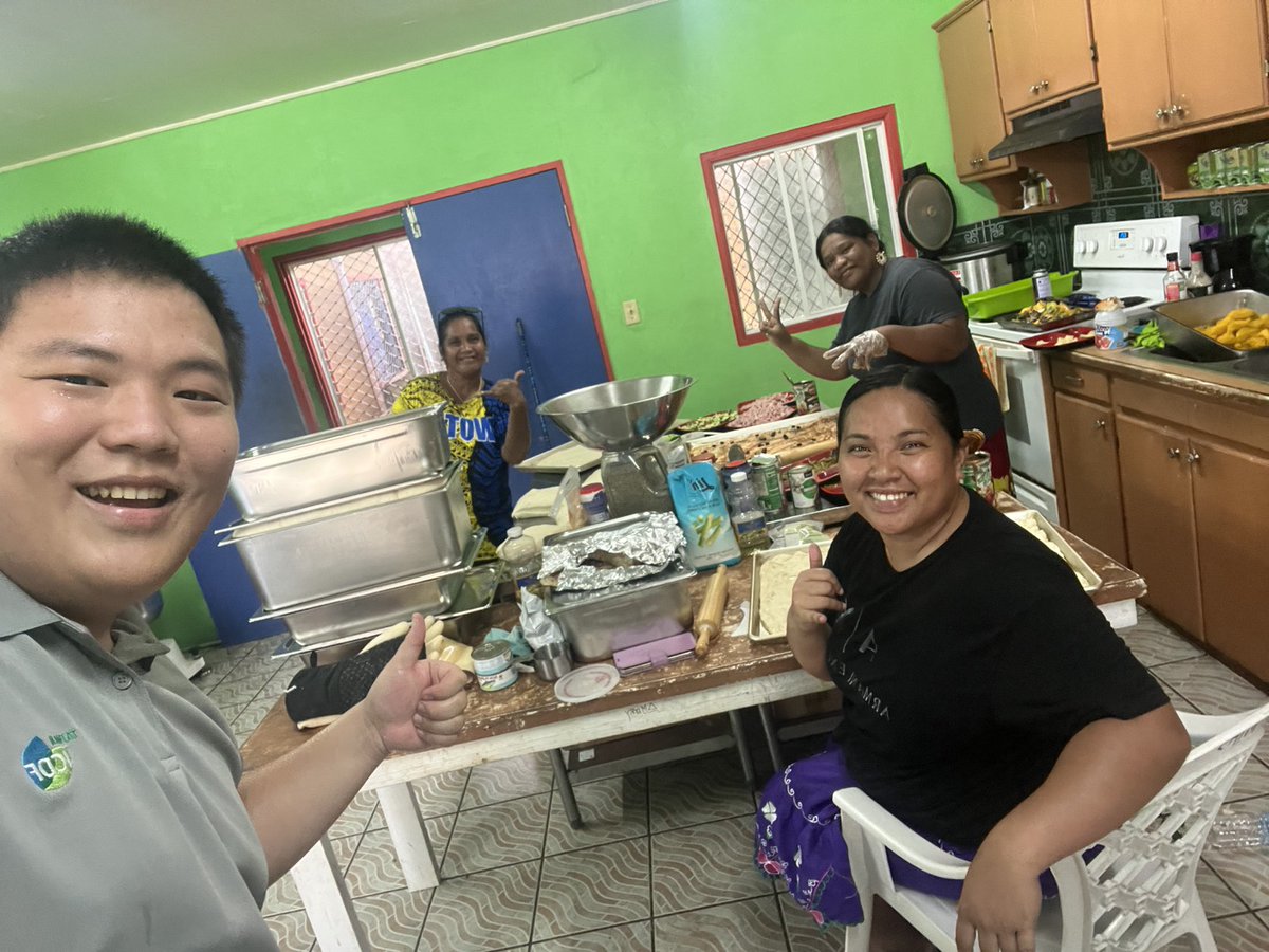 🥐Baking Creativity with Local Flavors! 
To enhance the quality of baked products and improve the use of ovens in schools, nutrition intern Scott Su incorporated local ingredients (pumpkin &amp; taro) to create a variety of delicious bakery items, and trained the MIHS and MMS staff.