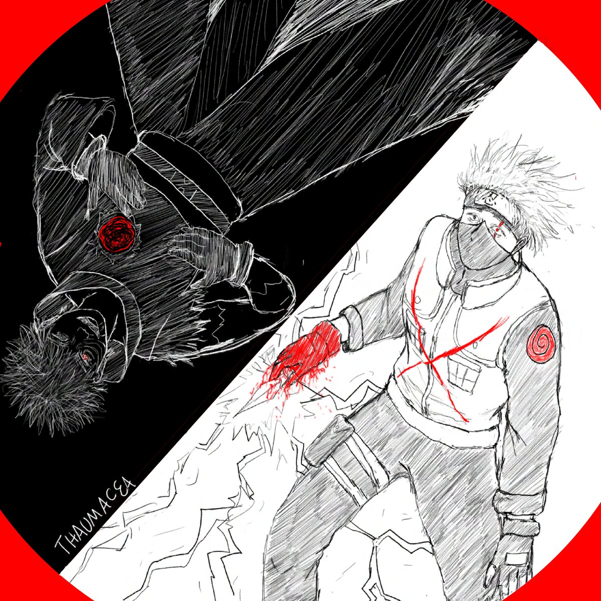 Thaumacea's tweet photo. frames from something I worked very hard on
☯️
#obikaka #obkk #hatakekakashi #uchihaobito #animationframes #art #naruto #narutoshippuden #narutoart #オビカカ https://t.co/Slsb2bWvnz