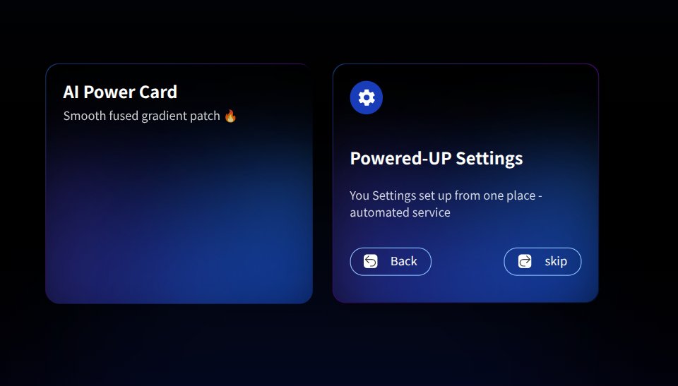 HsrRaza's tweet image. i tried designing an AI-Vibe card in Tailwind...

Then the gradients started merging,
the glow started breathing,
the border started shimmering...

Now I&apos;m questioning if I built a UI component
or accidentally summoned an AI entity.🤖✨
Either way -Tailwind cooked.
#fronted #uiux