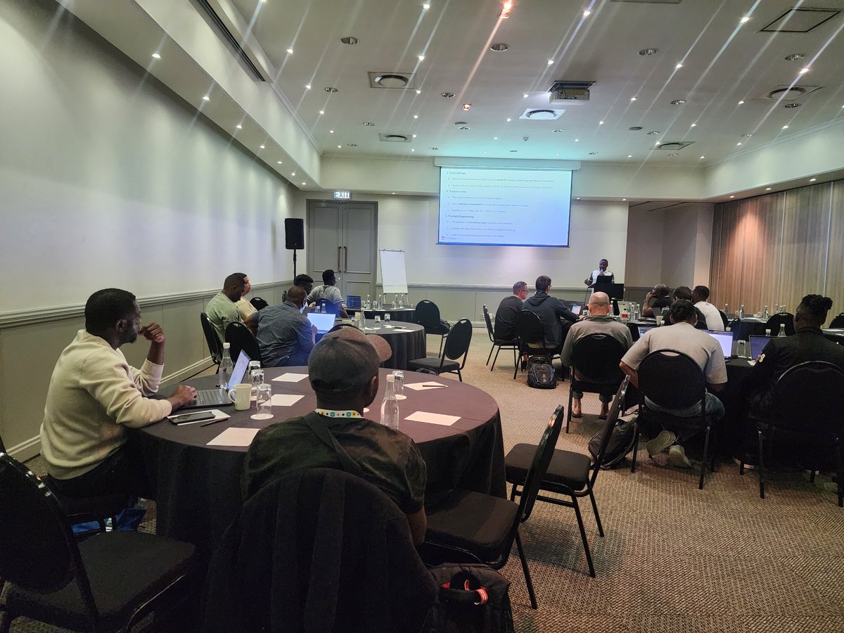 ThomasOmweri's tweet photo. Its been an absolute honour being part of TRAC25, especially the opportunity to host a workshop on LLM Engineering where I shared and demonstrated practical thoughts on the direction AI is steering tech.Interesting times ahead! @heytjmiller Thanks for Laravel Prism! https://t.co/HouSvACz7O