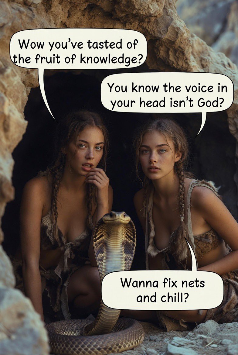 POV: you’re the first man to grok the human condition