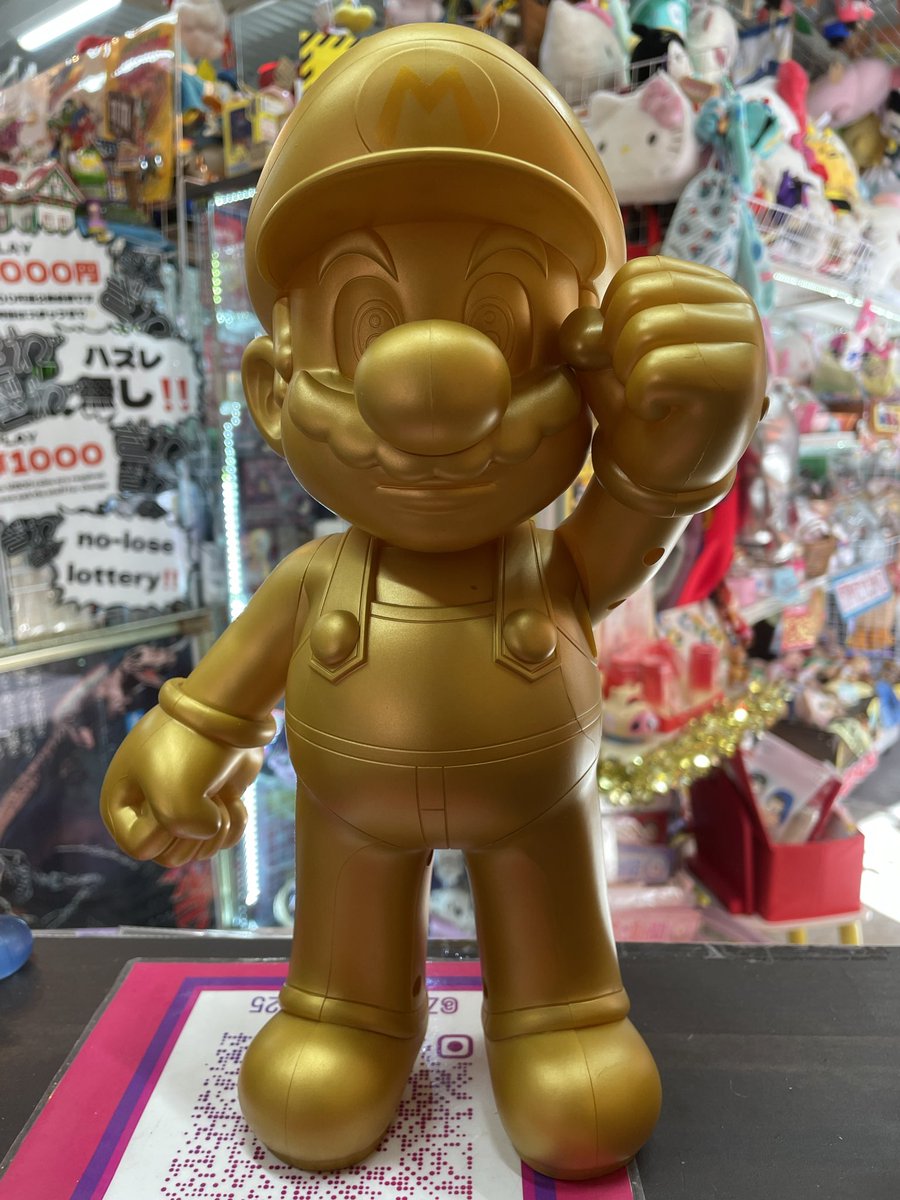 ゼロワンオープンしました‼️

🍄新入荷情報🍄
30周年スーパーマリオ ゴールドマリオ入荷しました👍
世界で大人気のマリオが30周年を記念してゴールドになってフィギュアとして登場しました‼️
プレミアム感があって良いですね〜‼️

本日もお待ちしております🙇