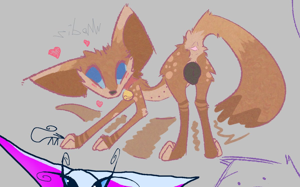 pup sneaked its way onto a shared canvas