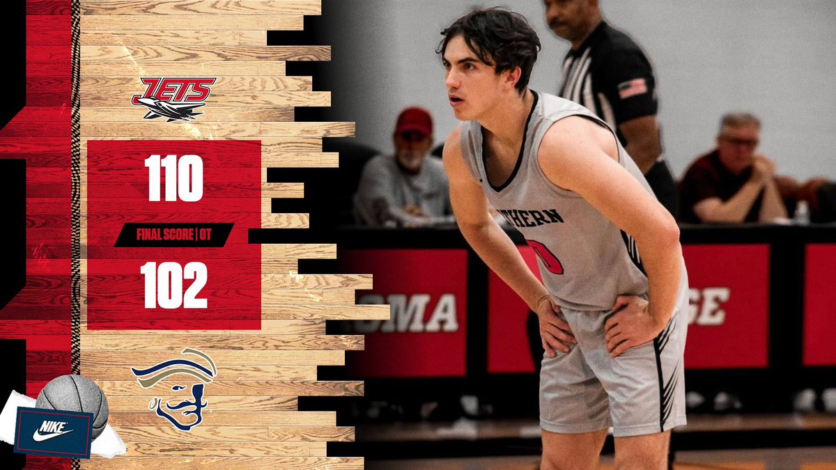 NOCEnidMBB's tweet image. OVERTIME GRIT🦾 Jets top Independence Pirates 110–102 after a back-and-forth fight to the finish‼️

#LETSGO ✈️✈️✈️