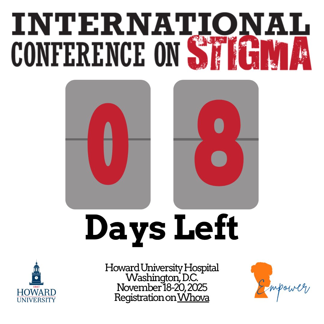 WhoCanYouTell's tweet image. Do you know we&apos;re eight days away from the conference? Do you also know it&apos;s important to do self care and plan to avoid burnout? Start now by planning your trip to #HowardU for the conference. Register here: bit.ly/3LJhkcZ #ICS2025 #HUStigmaProject #HUEmpowerProject