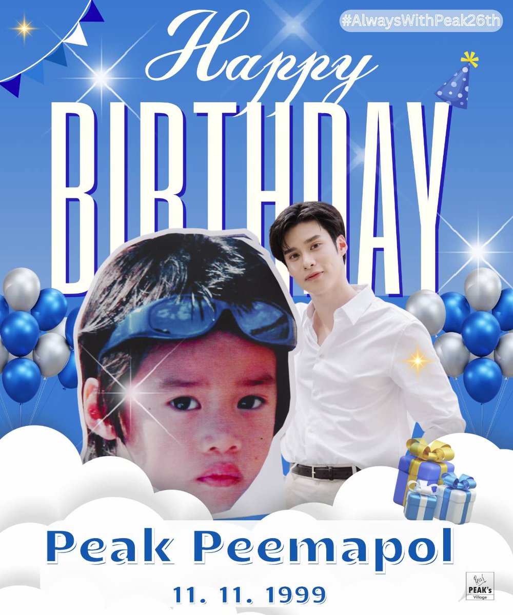 สุขสันต์วันเกิดนะพีค 🎂💙
11.11 ของทุกปี เป็นวันที่พิเศษที่สุดสำหรับพวกเราเสมอเลยนะ🐰

อีกปีแล้วเนอะ~ เวลาผ่านไปไวมาก แต่พวกเราก็ยังอยู่ตรงนี้เหมือนเดิมเลย อยู่ดูพีคเติบโตขึ้นเรื่อย ๆ 💪🏻

ขอให้ปีนี้และทุกปีหลังจากนี้ พีคมีแต่ความสุข 
ขอให้ทุกความฝันของพีคเป็นจริงทีละก้าว