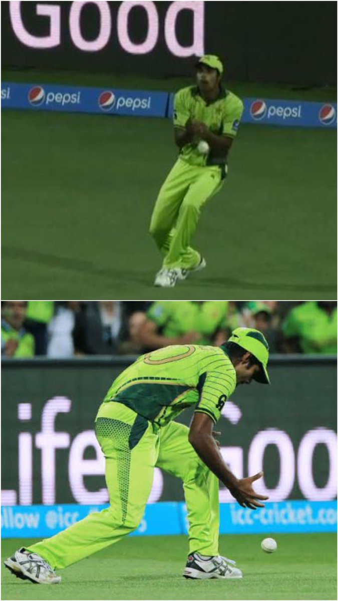 asimgorsi10's tweet image. Rahat Ali dropped a catch from @ShaneRWatson33 off @WahabViki, costing Pakistan a loss in the #CWC15&apos;s quarter-finals! 💔