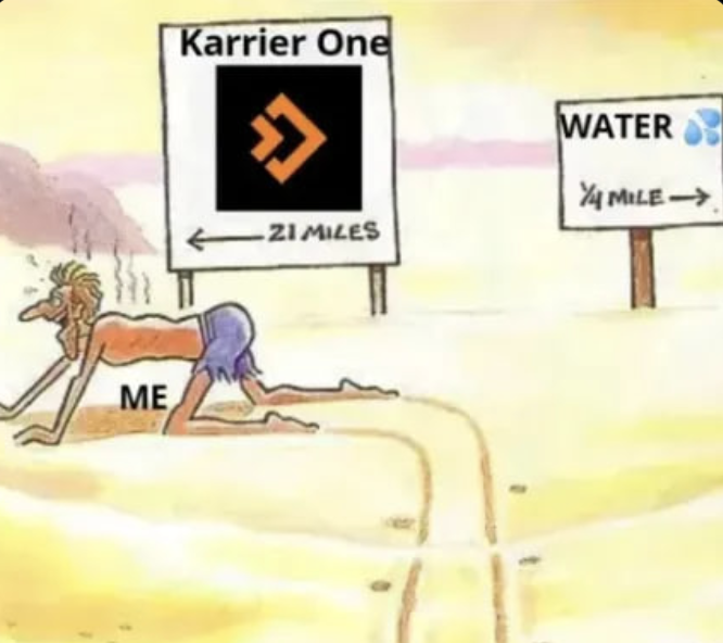 e0xin's tweet photo. @karrier_one #KarrierOneMeme https://t.co/U6fEE2YqgS