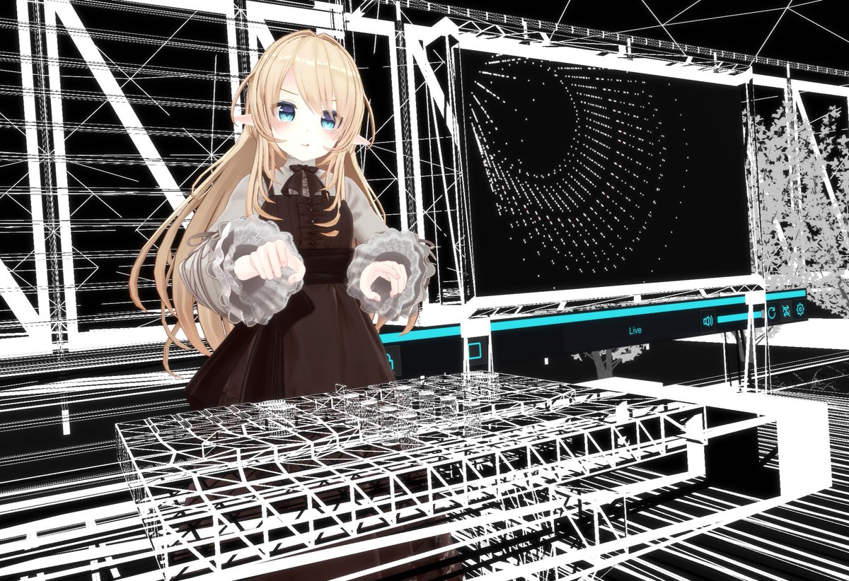 KarinaMaenashi's tweet image. #N9_VRC 
ナイスエクスペリメンタル⚗️
DJで曲を掘る時以外は、Experimental Ambientな音楽を背景にお仕事をしていることが多いのですが、このイベントではノイジーな要素や映像も相まって普段聴いていているタイプとはまた違い、インスピレーションが湧いてきて個人的に好きなイベントでした✨️