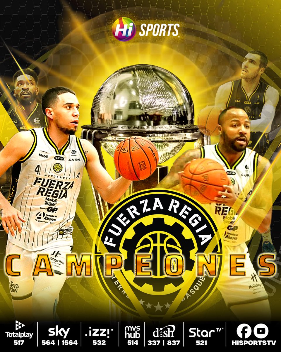 ¡CAMPEONES! 🏆

<a href="/Fuerza_Regia/">Fuerza Regia</a> conquista la Gran Final de la <a href="/LNBPoficial/">Liga Caliente.mx LNBP</a> tras una batalla impresionante ante los Diablos Rojos del México. 💪

La serie se extendió hasta el Juego 5, donde los regios sellaron el título con un contundente 4-1. 👑

¡Monterrey vuelve a rugir en lo
