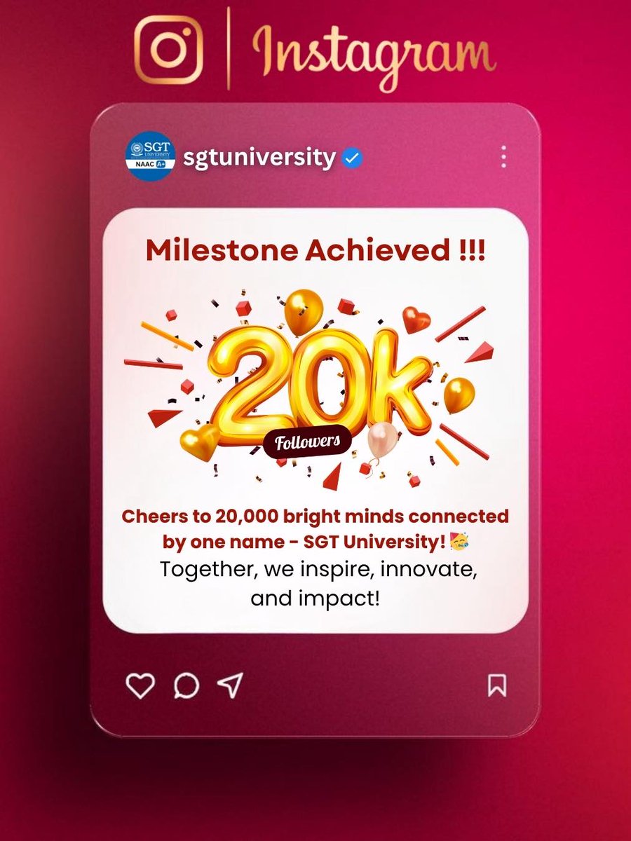 SGT UNIVERSITY tweet media