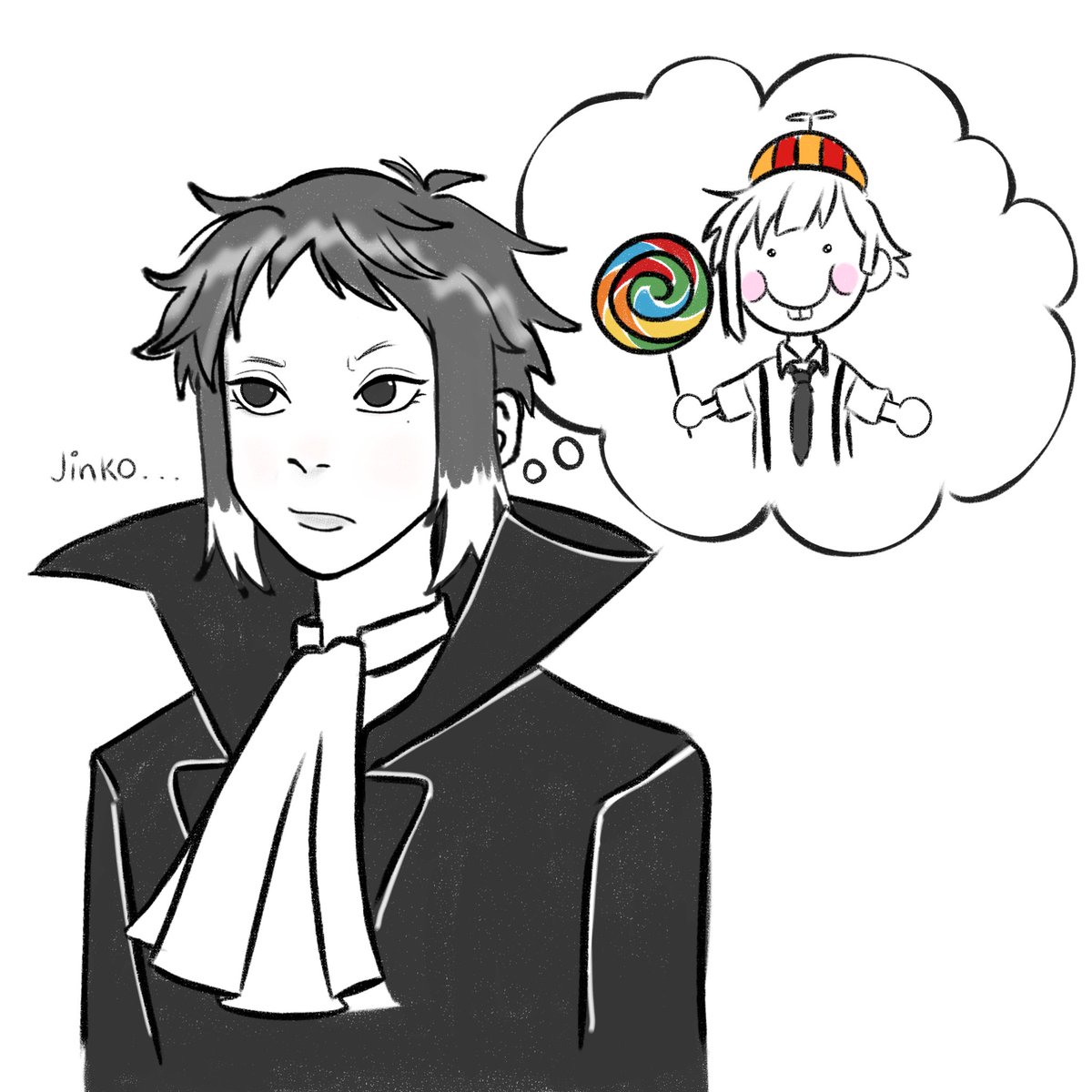 I was reading a sskk fic and one part made me laugh, so I drew itt lol #sskk