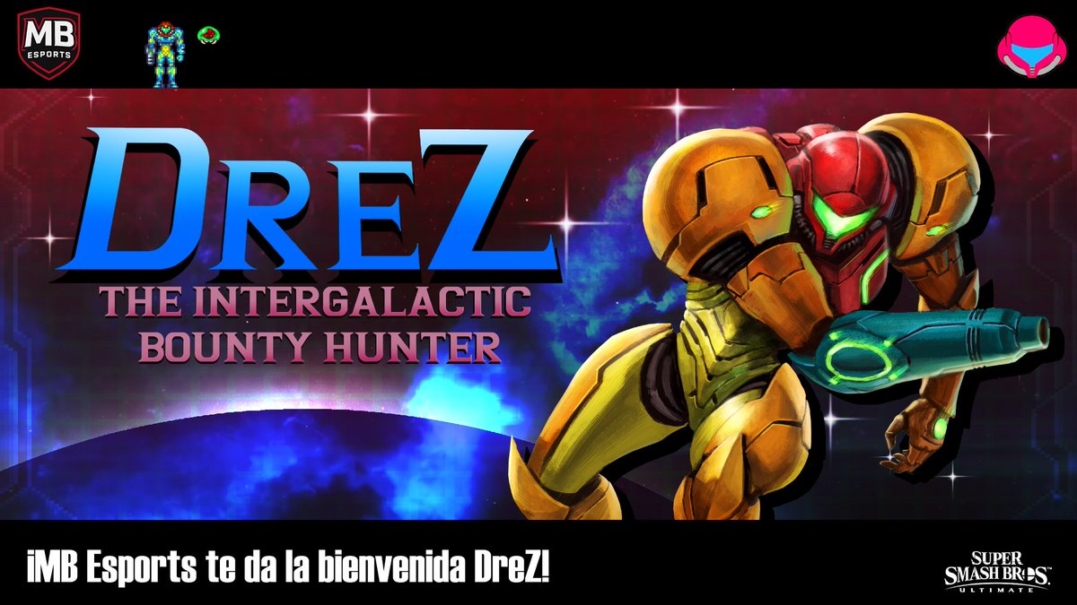 ¡Directo desde el espacio! ☄️

A nuestro plantel aterriza el main Samus <a href="/DreZpenguin/">DreZ</a> para brindarnos su ayuda y ser parte del equipo! ✨🚀

MB Sports te da una calurosa bienvenida y te deseamos lo mejor en tus competiciones de Smash Bros. Ultimate! ♥️🖤

#MBSports #SmashUltimate