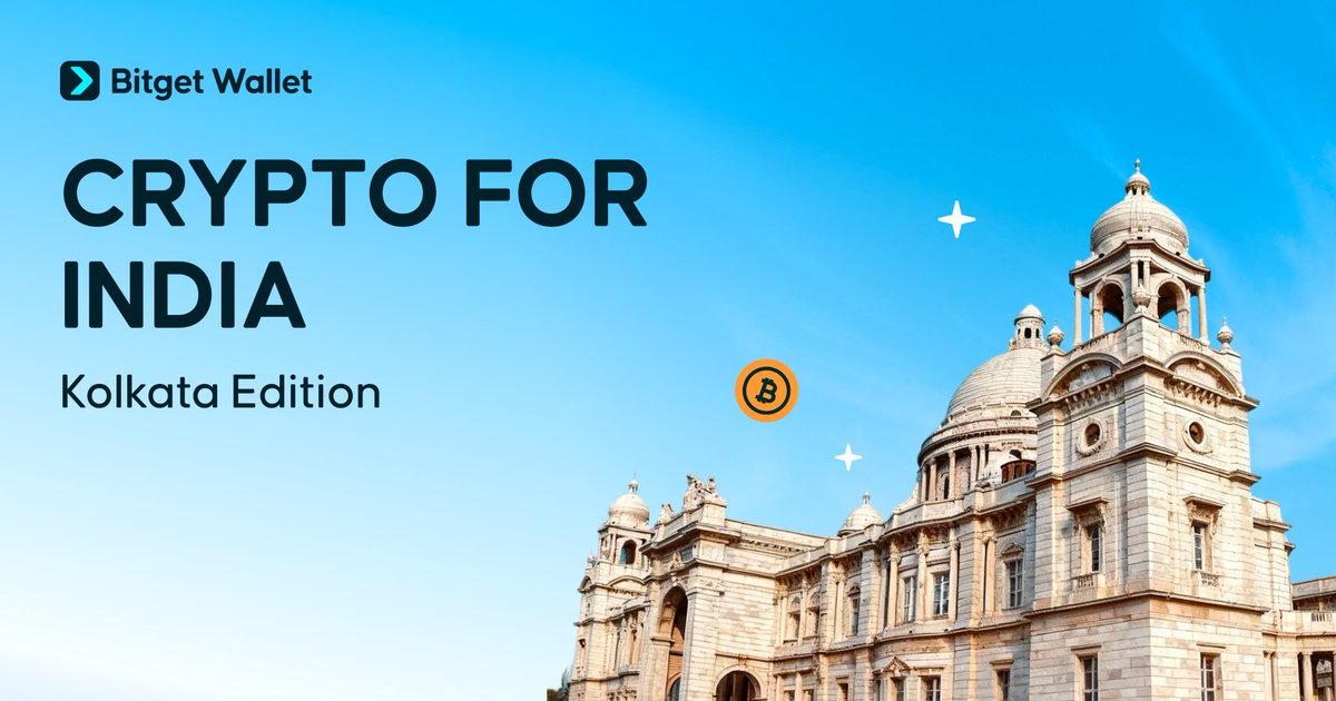 S4Sanjay_das's tweet photo. Kolkata, the City of Joy, rosogolla, football & now… Web3! ⚽🍬💙

Can’t wait to vibe with the fam at Crypto for India: Kolkata Edition on 16th Nov with Bitget Wallet!

Adda, alpha & a bit of that Kolkata magic, all in one evening 😎✨

Join the vibe 👇
🔗 https://t.co/en4Rml7SXv

#Crypto4India #Crypto4Everyone