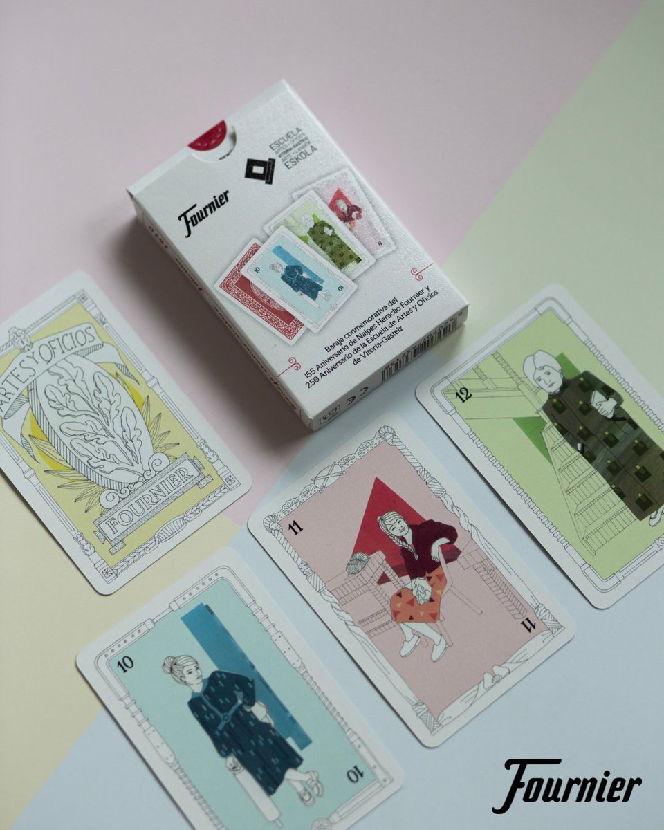 🎂 Este año, celebrando nuestro 155 aniversario, hemos hecho una baraja muy especial en colaboración con la Escuela de Artes y Oficios. Una baraja de edición limitada, que homenajea a las mujeres que han formado parte de ambas instituciones

#nhfournier #escueladeartesyoficios