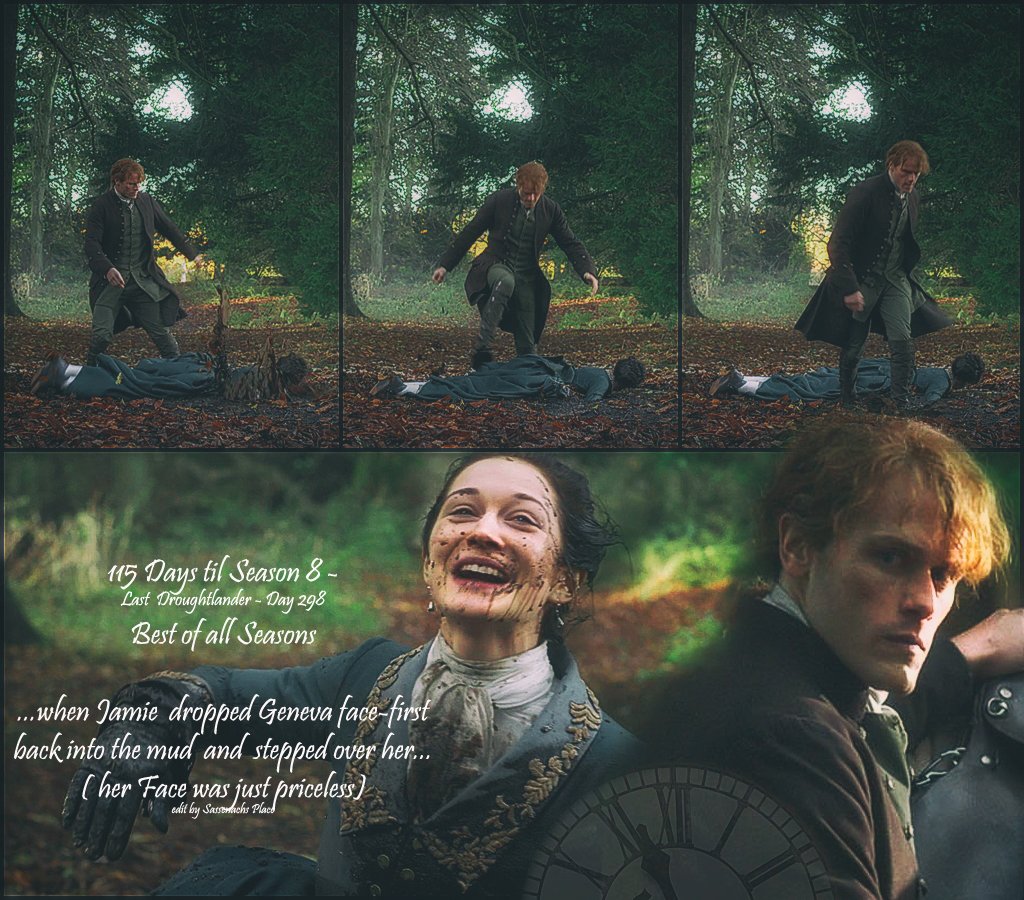 #Outlander #LastDroughtlander  - Day 298 - 115 Day til Season 8 #BestOfAllSeasons #FunnyMoments #GenevaDunsanyRansom face-first into the mud
<a href="/10MinDQ/">Cookie Roof 🍪</a> <a href="/AngusAngels/">Outlander Angels</a> <a href="/SwietjesO/">Swietjes Outlander</a> <a href="/brittafahl70/">Britta Fahl</a>
<a href="/LallyFawn/">Lally</a> <a href="/OutlandishScot/">Outlandish Scotland</a> <a href="/OutlanderHome/">OUTLANDER HOMEPAGE</a>