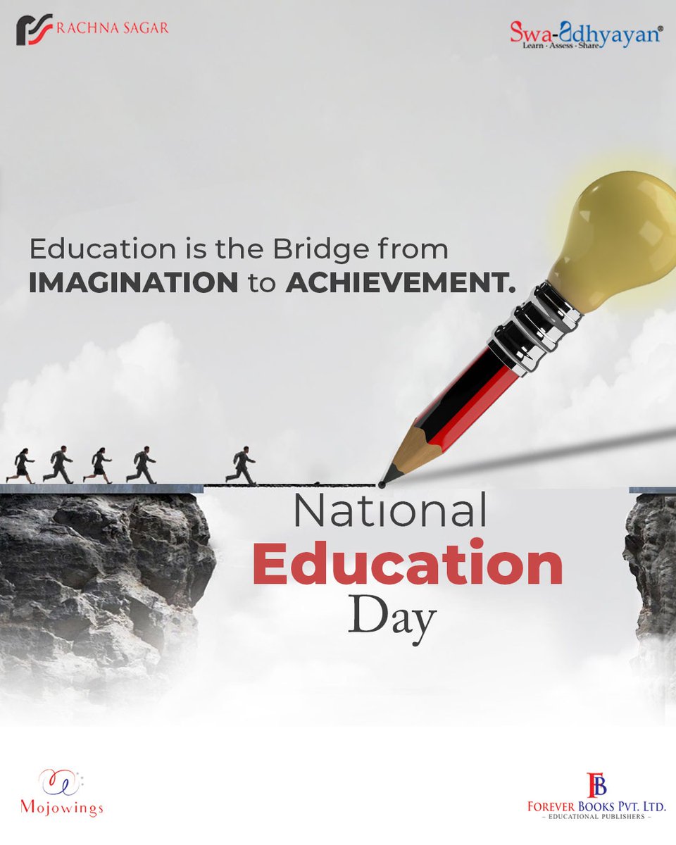rachnasagargrp's tweet image. Education📚 transforms lives &amp;amp; builds the Nation  
Let’s pledge to make it accessible, inclusive &amp;amp; limitless for every child. Celebrating the vision of education that nurtures the Dreamers and Doers📘
Happy National Education Day💫
#NationalEducationDay #LimitlessLearning