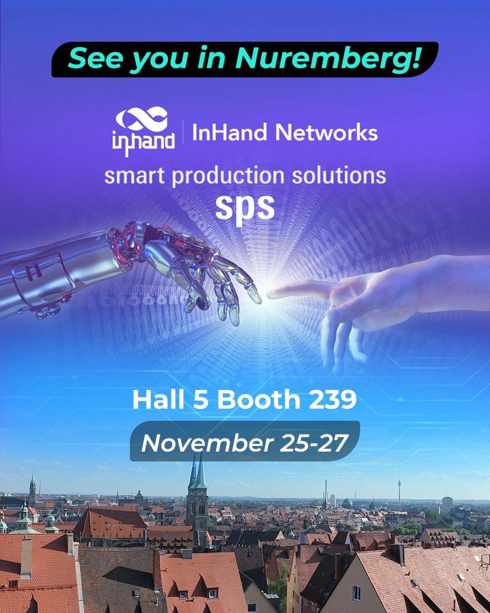 InHandNetworks's tweet image. We’re at #SPSNuremberg 2025!
See our IoT connectivity portfolio, on-device AI, and live InVision ADAS demo.
📍 Hall 5 · Stand 239 | 🎟 Tickets → forms.zohopublic.com/inhandnetworks…
#EdgeAI #IndustrialIoT #InHandNetworks