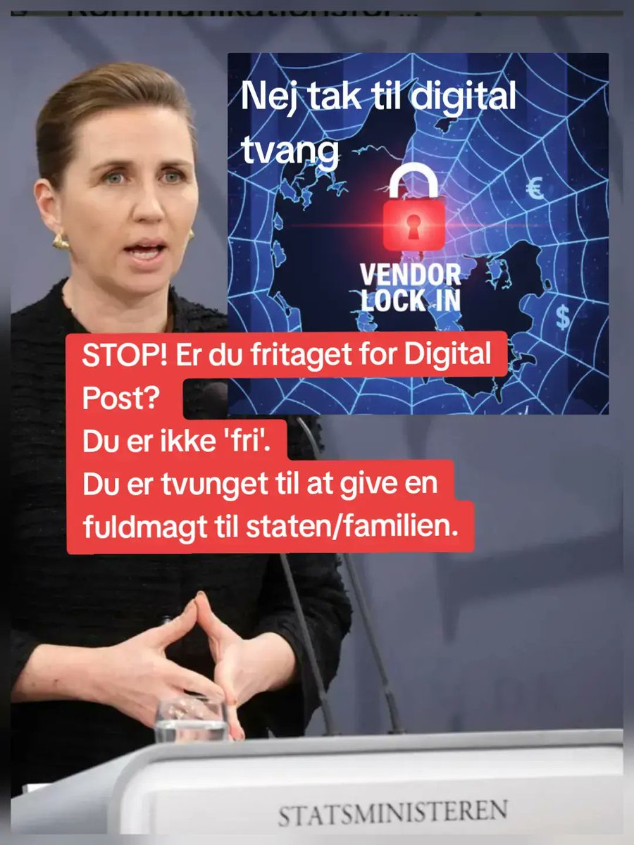 JohnErikWagner's tweet photo. 🔒 Stat, kommune og banker er fanget i et digitalt spindelvæv for én bestemt leverandør, en stor IT-gigant, hvilket koster skatteyderne milliarder.
arbejde".
​#dkpol #MitID #Denmark https://t.co/EhhvY1gjgj