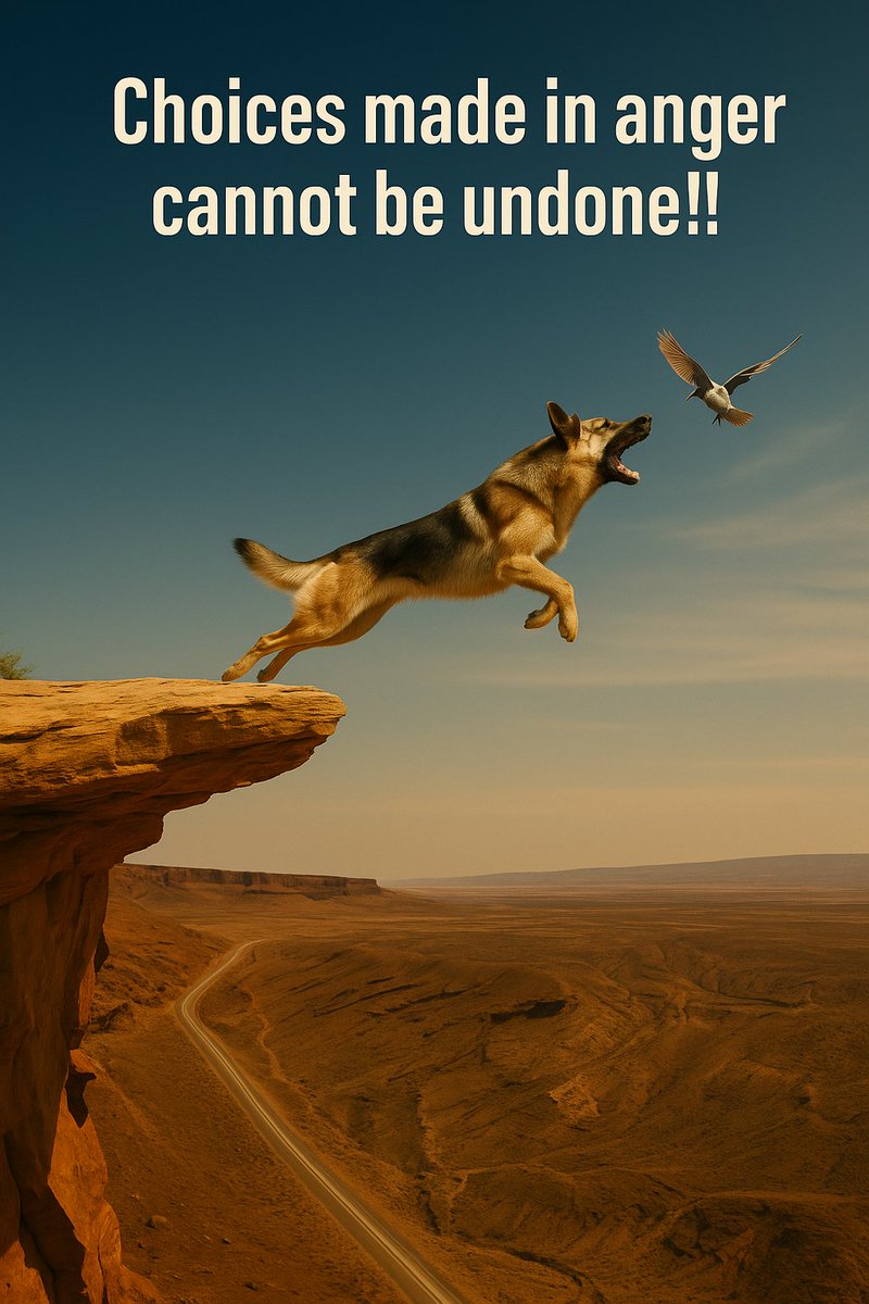 Sometimes our emotions make us leap before we look. 🐺🔥
This image says it all — when anger takes control, we can make choices that can’t be undone.
Pause. Breathe. Think. Then act.
Because one second of rage can cost you a lifetime of peace.

#EmotionalIntelligence #Leadership