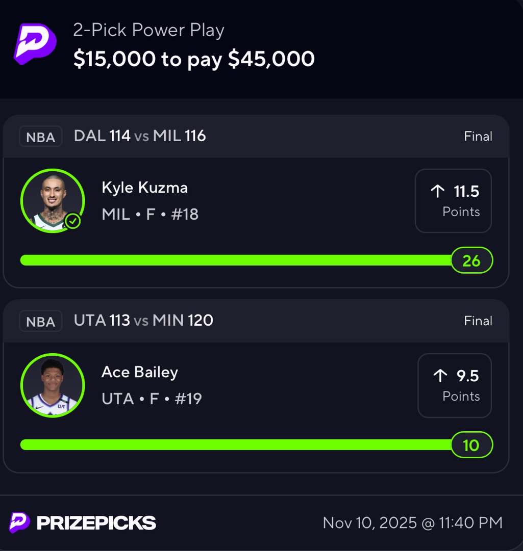 SendPrizePicks's tweet image. BOOM 

Drop your tickets below if you rode 👀💰