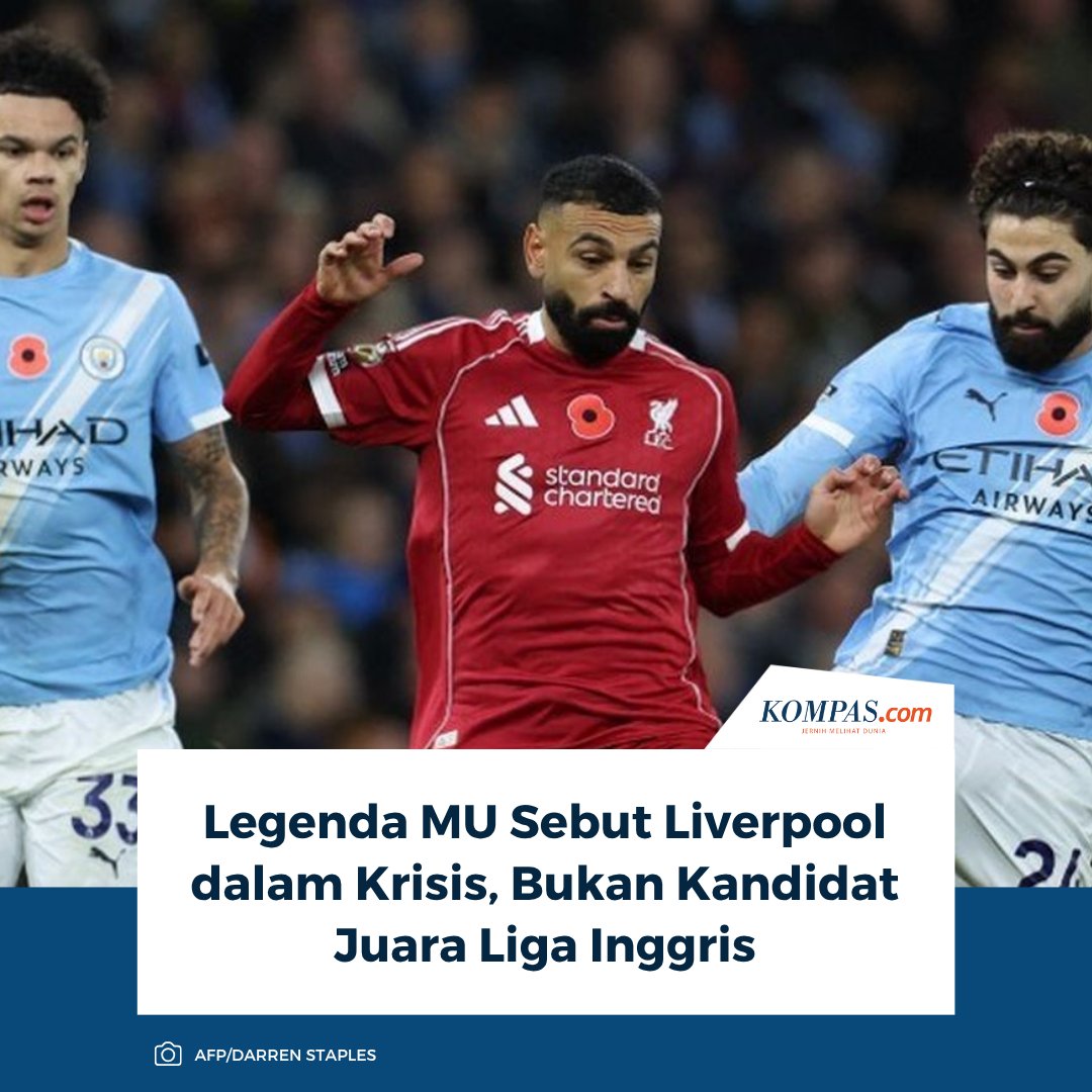 sportskompascom's tweet image. Roy Keane berpendapat bahwa Liverpool sudah tersisih dari perburuan gelar juara liga domestik. Keane juga menyoroti buruknya pertahanan Liverpool, meskipun banyak yang membicarakan lini serang mereka.

Baca selengkapnya: bola.kompas.com/read/2025/11/1… 

~RS  #RoyKeane #MU #Liverpool