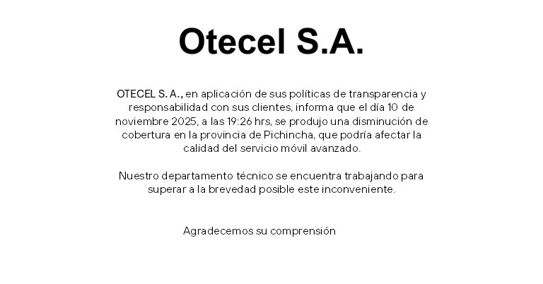Otecel S.A. tweet media