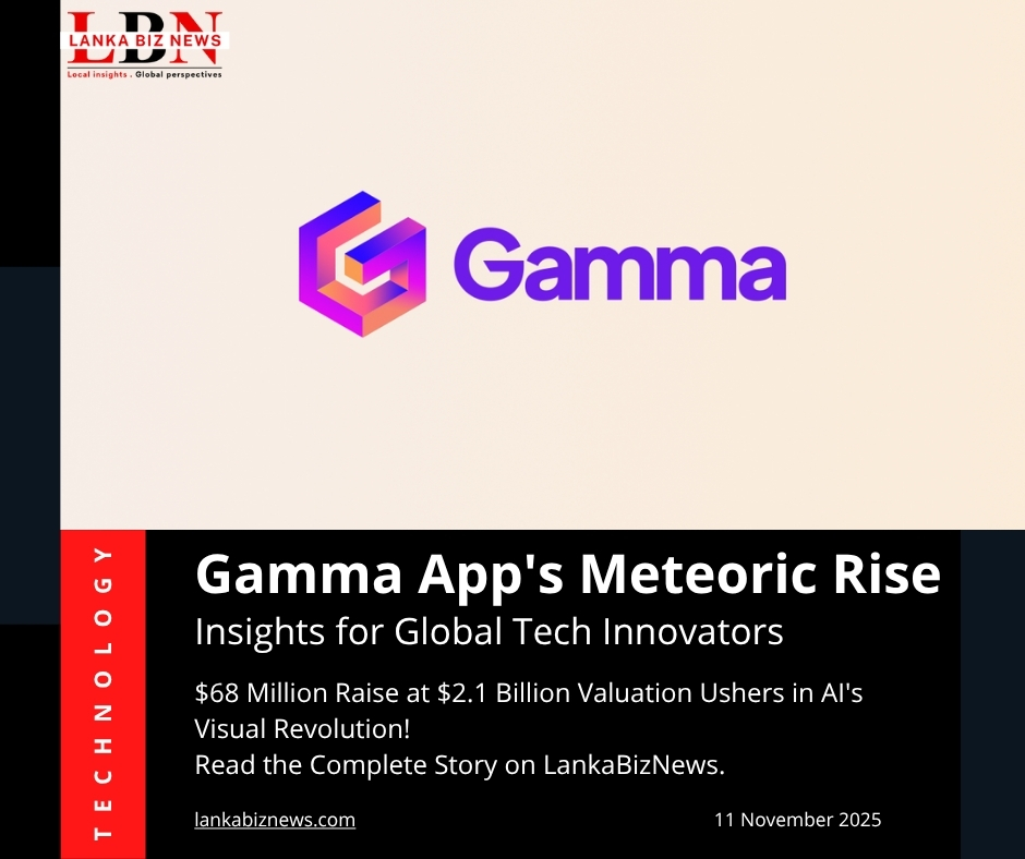 lanka_biz30250's tweet photo. 🚀 AI Revolution Alert: Gamma App Raises $68M at $2.1B Valuation | The Future of Presentations is Here
🔗 Read the full story on how a 50-person team is disrupting a $100B market 👉🏻 https://t.co/oKyeZgk83x
#GammaApp #AIInnovation #TechFunding #StartupSuccess #LankaBizNews https://t.co/hmMZfam8P1