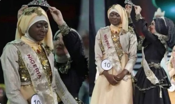 AllahGreatQuran's tweet image. She&apos;s being crowned as worlds best Qur’an reciter. Don&apos;t Scroll without Ma’Sha’Allah.