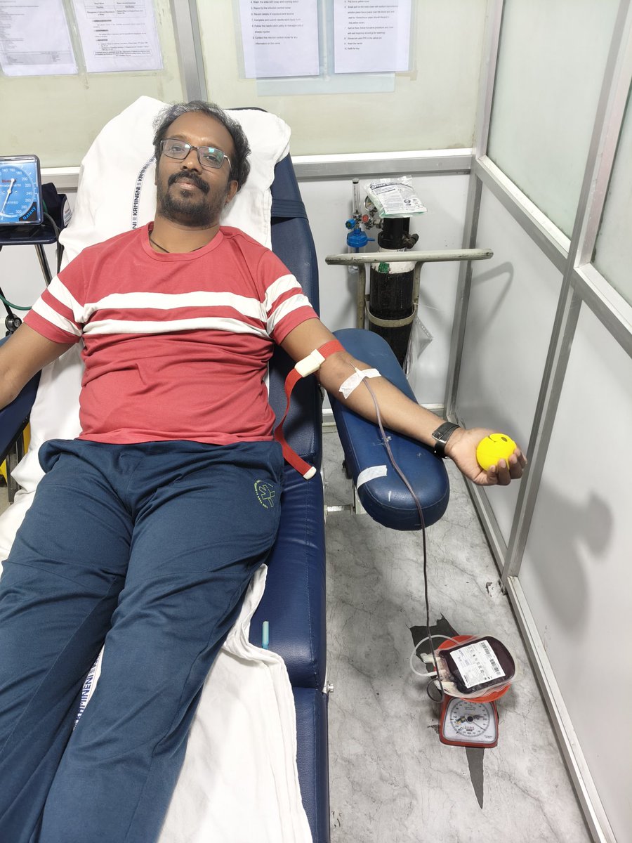 Donate Blood 🩸 - Save life

Donated Blood today <a href="/kaminenigroup/">Kamineni Hospitals</a> lb nagar  ( 43rd time )

Note : Hope this post will encourage some one in Blood Donation