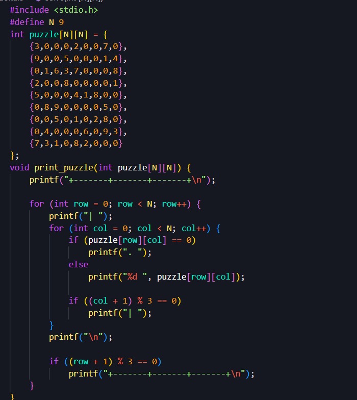 veli_tweets's tweet photo. Made Sudoko using C
Also taken help from senior 
But learn Recursion and Backtracking in very logical way.
Took days but it was worth it at last.
#FirstTechProject https://t.co/5VOvQ0N6lx
