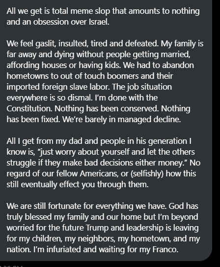 honestpollster's tweet image. Night of the Fan Mail:
This is bad.  Trump destroyed a LOT of good will tonight.

Trump &apos;47 - meme slop?