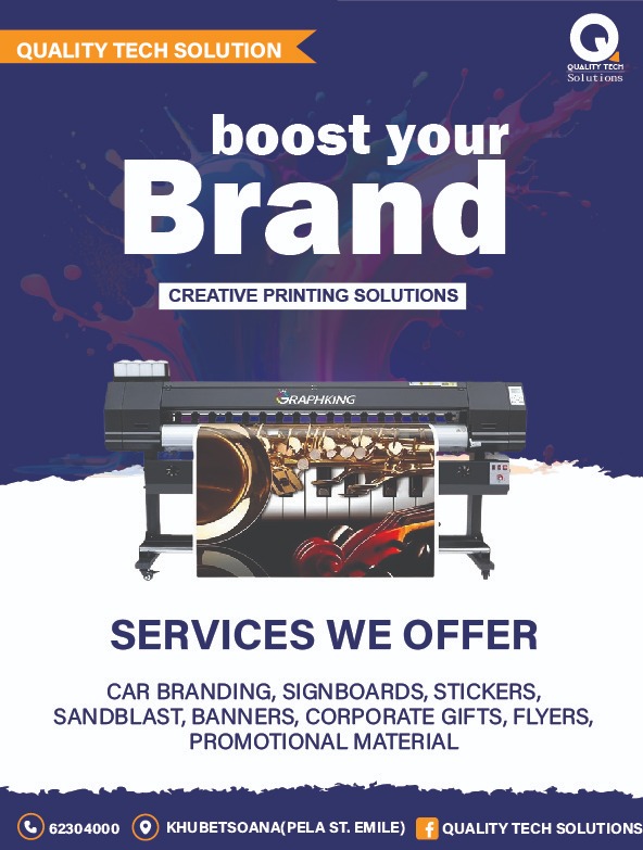 Pulekhiba2's tweet image. #lstwitter
Please help me  share my business,my client maybe on your friendlist.
Good News!
We have large format machine in house,sameday delivery on stickers.
62304000.
#branding #Largeformat #BrandBoost.