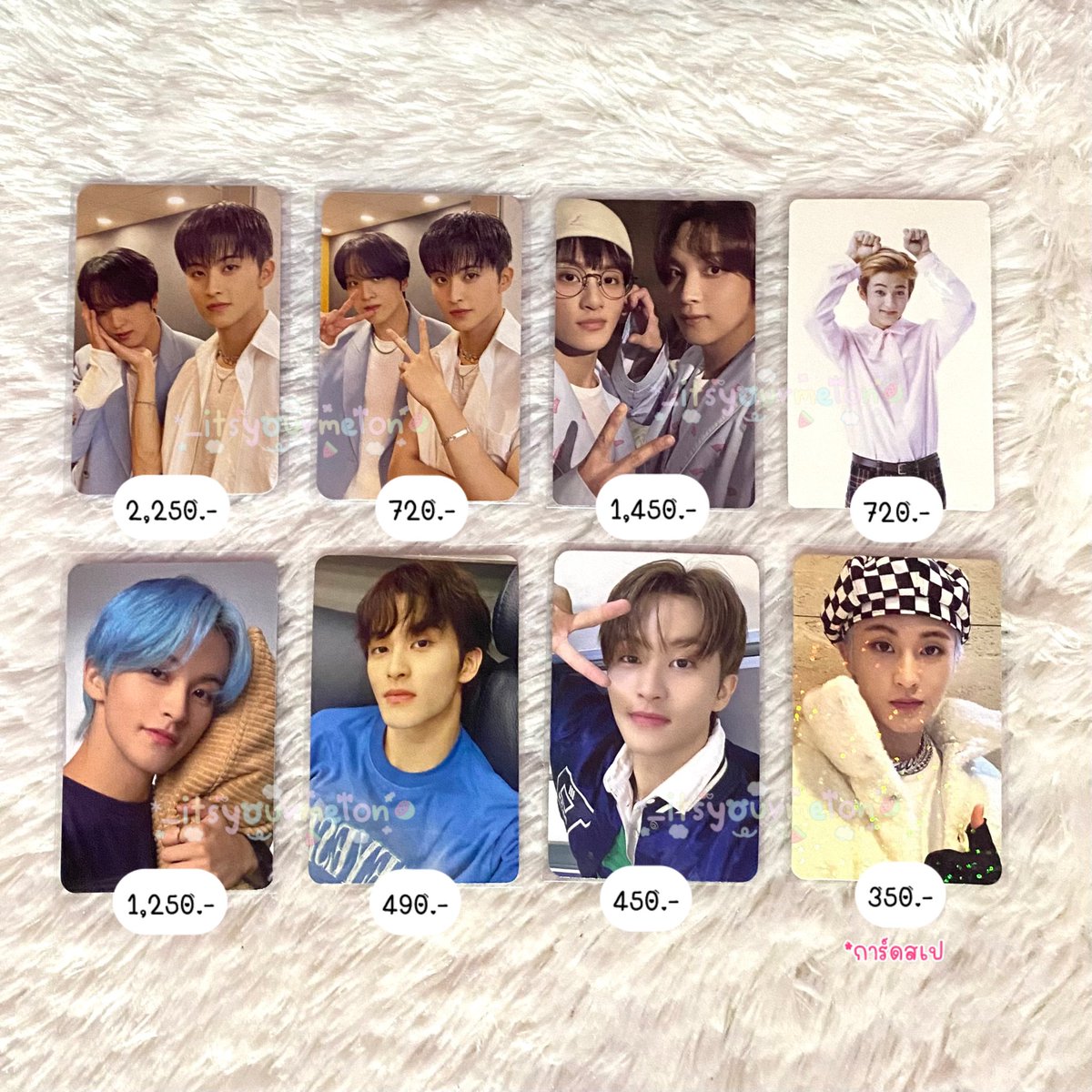 _itsyourmelon's tweet image. 🫐 พร้อมส่ง

• การ์ด แฮชาน แจฮยอน อินจุน มาร์ค
🛒 ราคาตามภาพรวมส่ง

📫 สนใจ dm / mention
#ตลาดนัดnct #ตลาดนัดnctdream