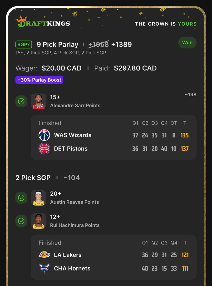 STACKITUPbets's tweet image. And ANOTHER ✅✅✅✅

#parlays #stackitup 📚📚📚📚