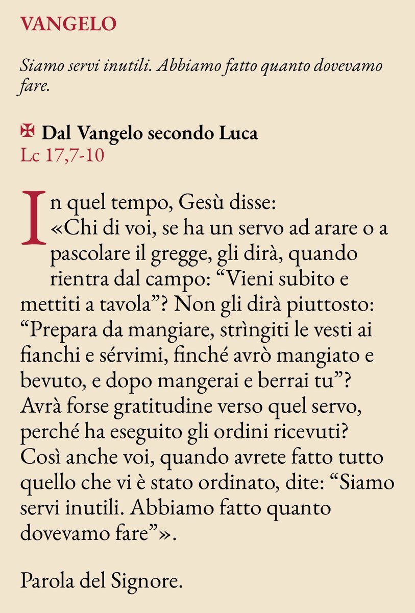 pregarelaparola's tweet image. #pregare la Parola di oggi: nulla è dovuto, tutto è dono 🎁 
#VangeloDiOggi #vangelodelgiorno