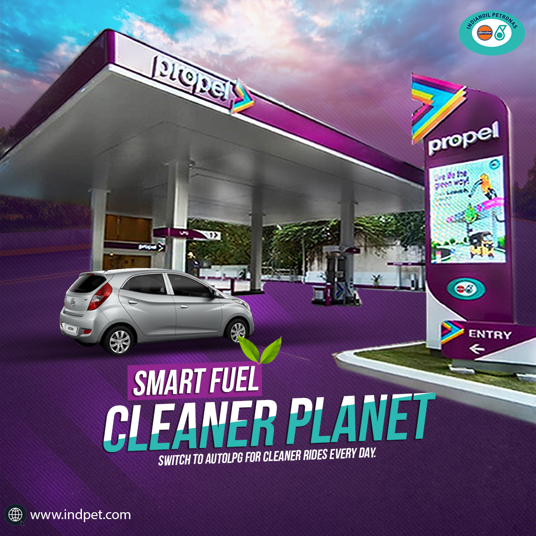Good for your car. Great for the planet. 
Switch to AutoLPG today. 

#EcoFriendlyFuel #AutoLPG #IndianOil #Petronas #IndianOilPetronas