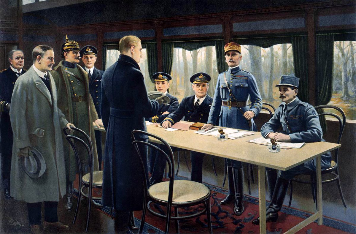CerfiaFR's tweet photo. 🇫🇷🇮🇹🇬🇧🇩🇪🇦🇹🇭🇺🇺🇸🇷🇺🫡 IN MEMORIAM | Il y a 107 ans jour pour jour, le 11 novembre 1918, la Grande Guerre prenait fin. L’armistice était signé à l’aube en forêt de Compiègne. L’arrêt officiel des combats entra en vigueur à 11 h, faisant taire les armes après plus de quatre années de guerre et près de neuf millions de morts, dont 1,5 million de soldats français.